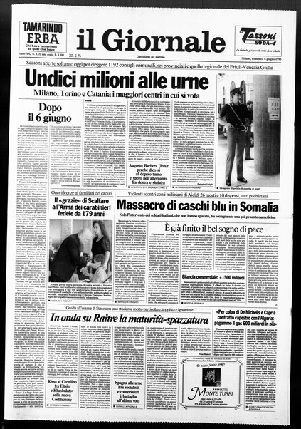 Il giornale : quotidiano del mattino